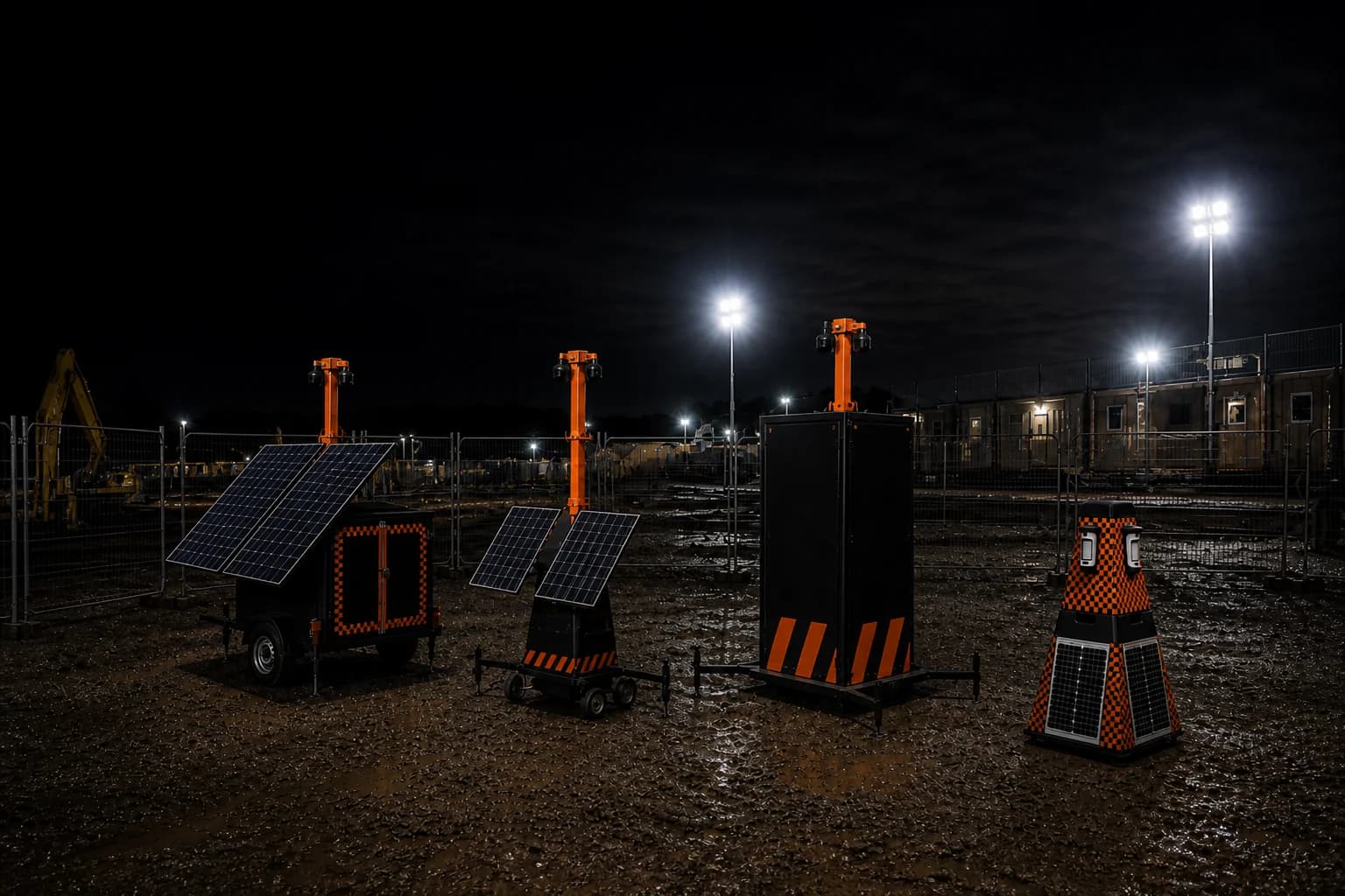 Construction and hire fleet assets on site