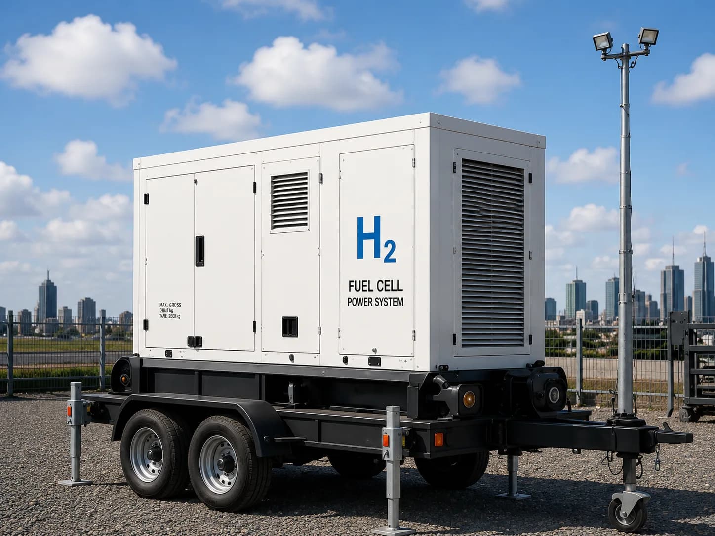 Hybrid generator and temporary power on site