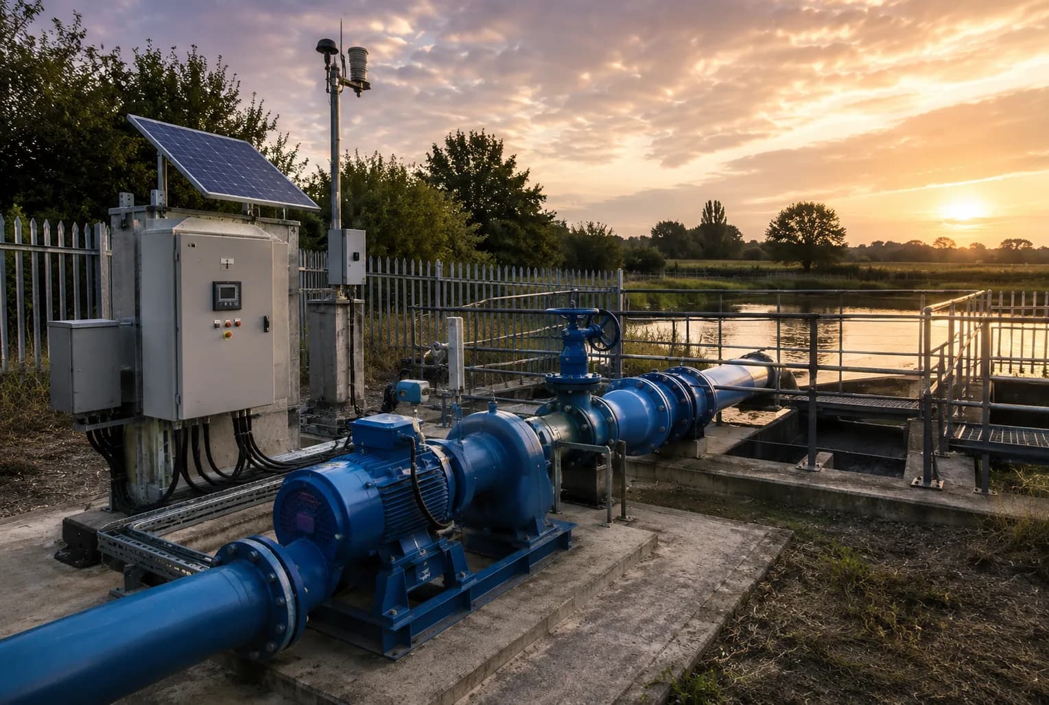 Remote pump and sump infrastructure