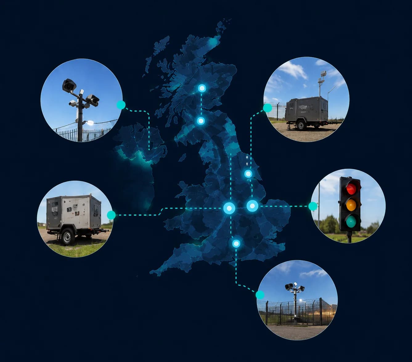 TrackSyte assets connected across the UK
